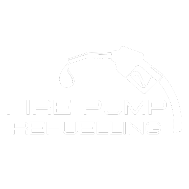 Fire Pump Refuelling logo in bold white text on transparent background